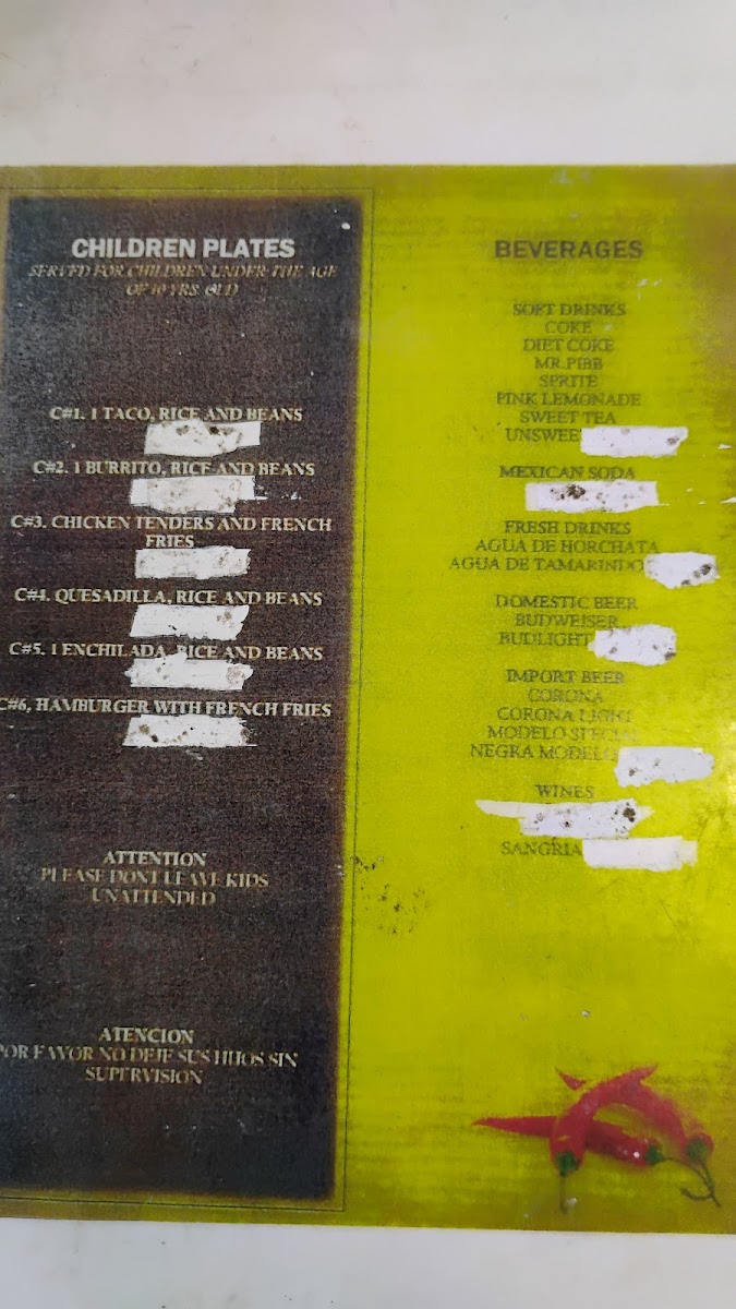 Lupita's Mexican Food Menu - Image 3