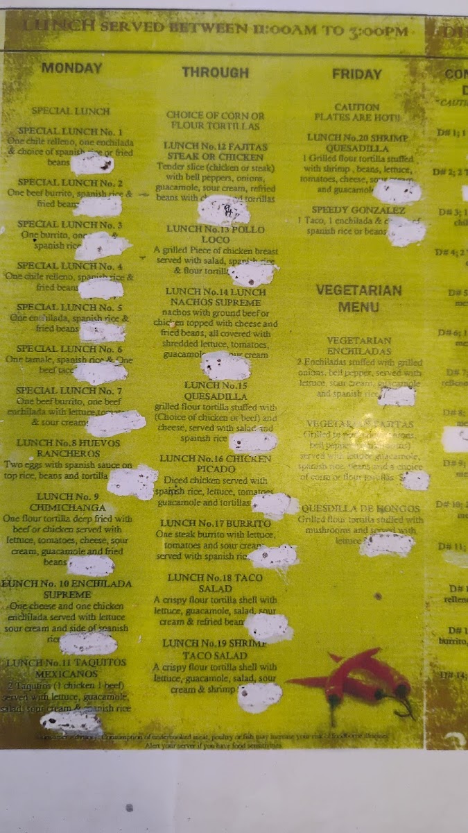 Lupita's Mexican Food Menu - Image 6